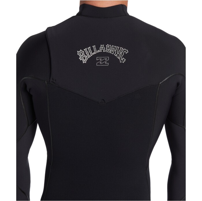 2024 Billabong Hombres Furnace Natural 3/2mm Chest Zip Neopreno ABYW100264 - Black